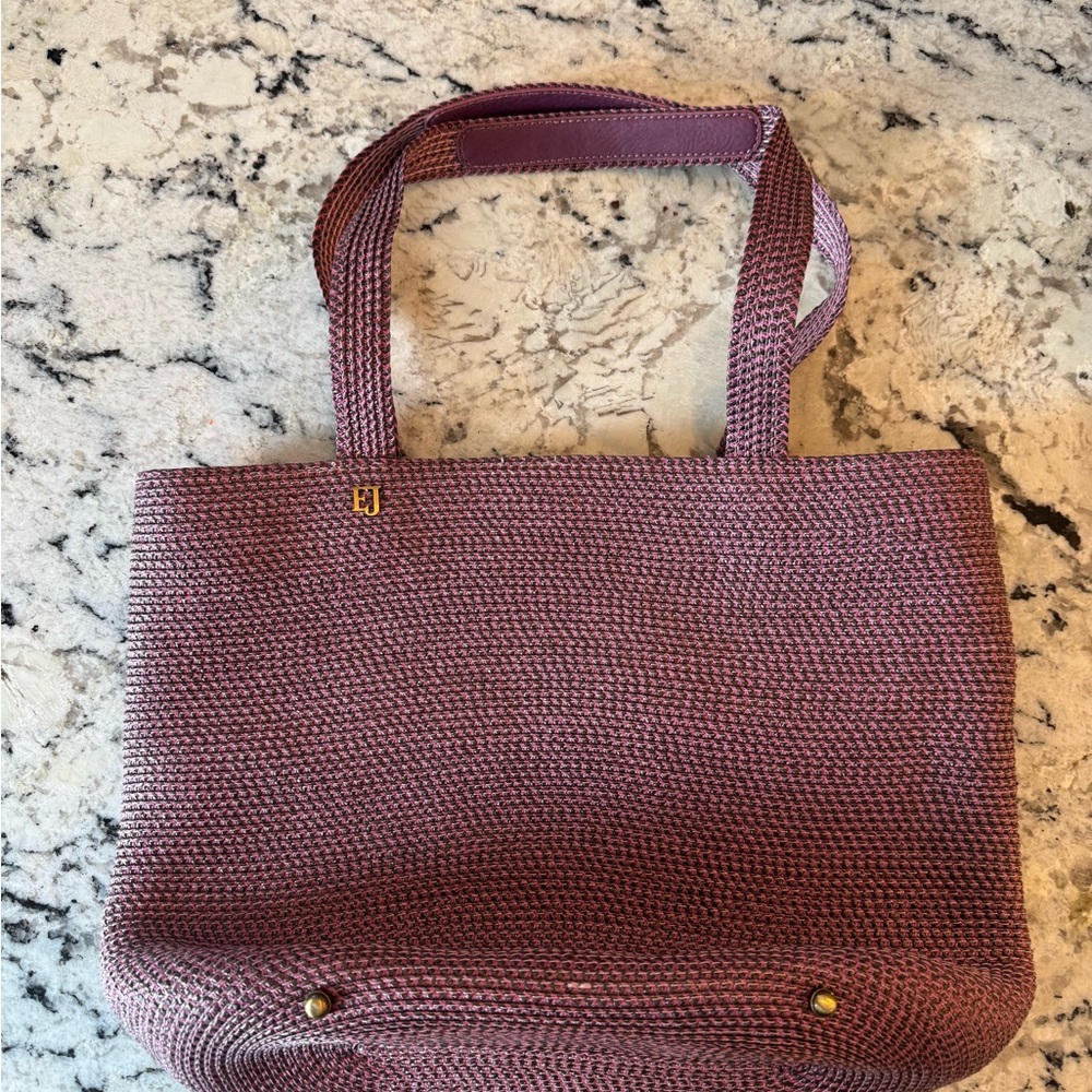 Eric Javits Lavender Woven Tote